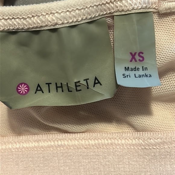 ATHLETA Adjustable Racerback Strappy Sports Bra Bralette Blush Pink Size XS - Picture 3 of 6